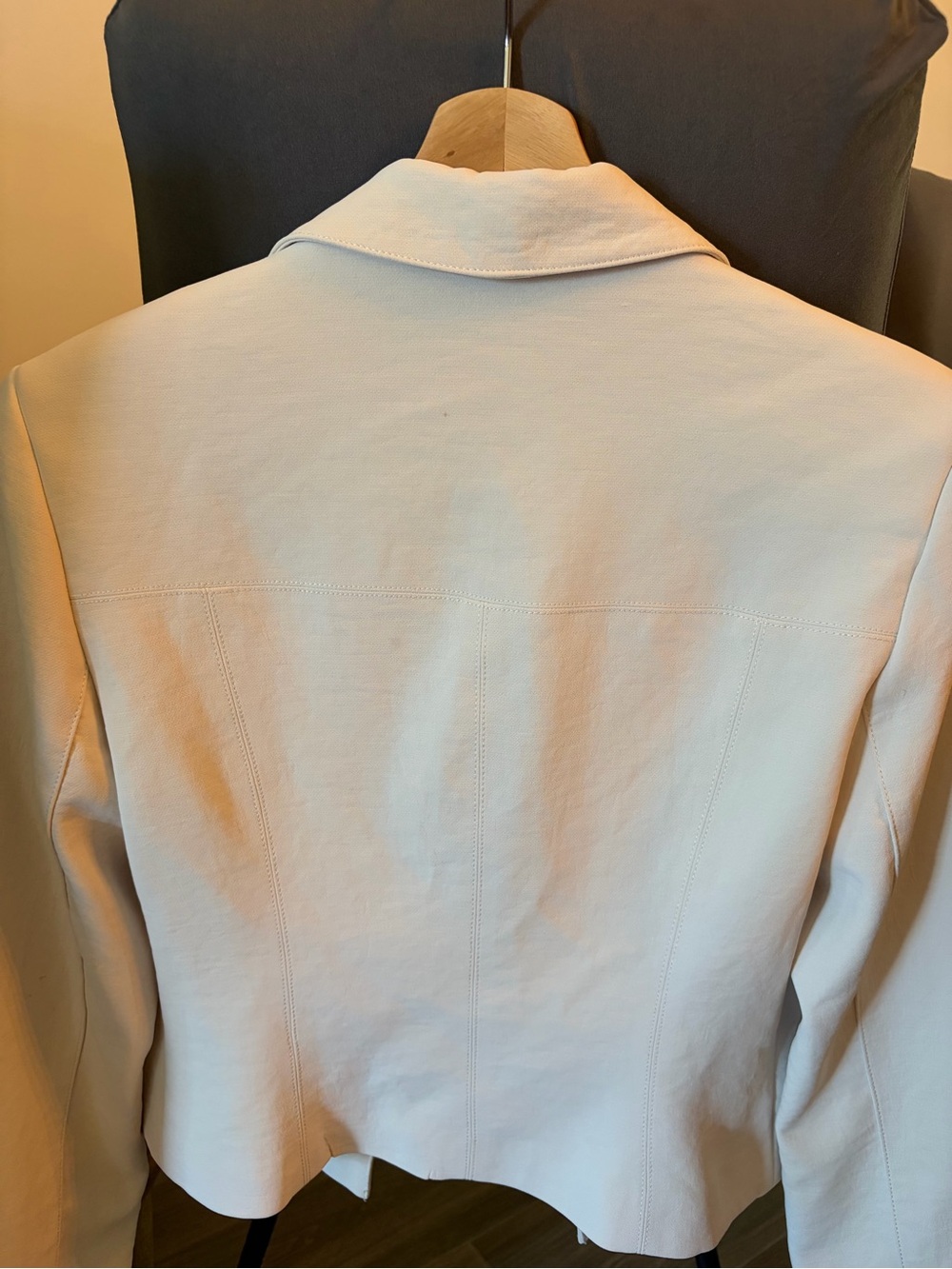 Dynamite Cream Button-Front Blazer - Picture 4 of 5